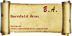 Bernfeld Áron névjegykártya